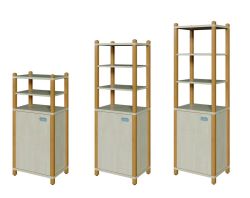 Stollenschrank eintürig + Regalaufsatz